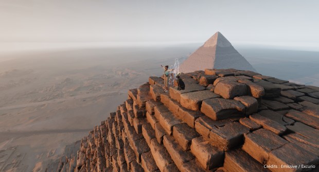 "Horizon of Khufu" uses virtual reality to simulate the experience of exploring an ancient Egyptian pyramid. (Provided by Excurio)