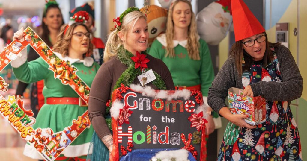 Hoops Day Parade delivers holiday magic for pediatric patients and families
