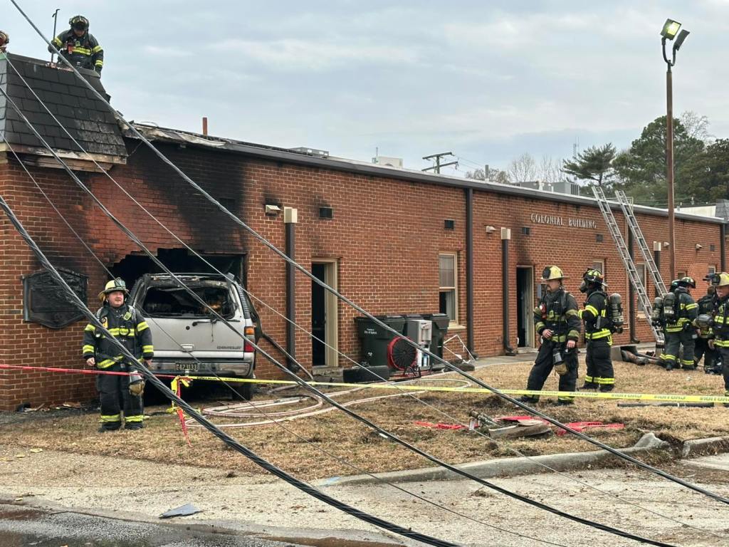 Downtown Suffolk fire leaves Dominion Energy customers without power