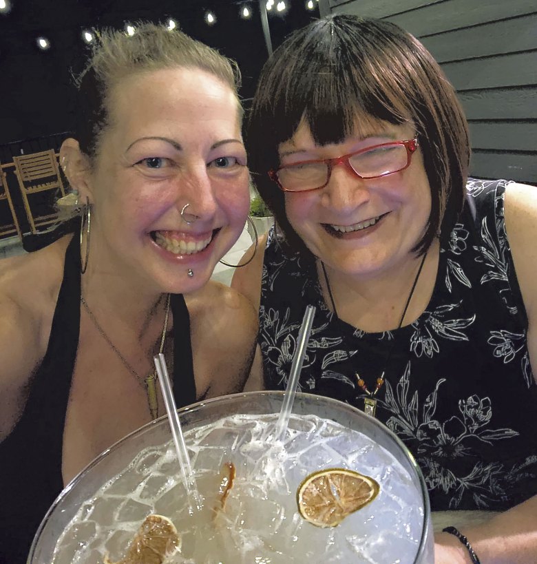 Sarah Chapman with Brenda