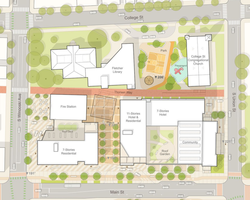 Burlington Councilors Get Glimpse of Memorial Block Redesign