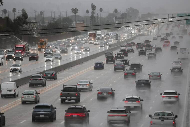 California storm floods roadways and knocks out power on Christmas Day