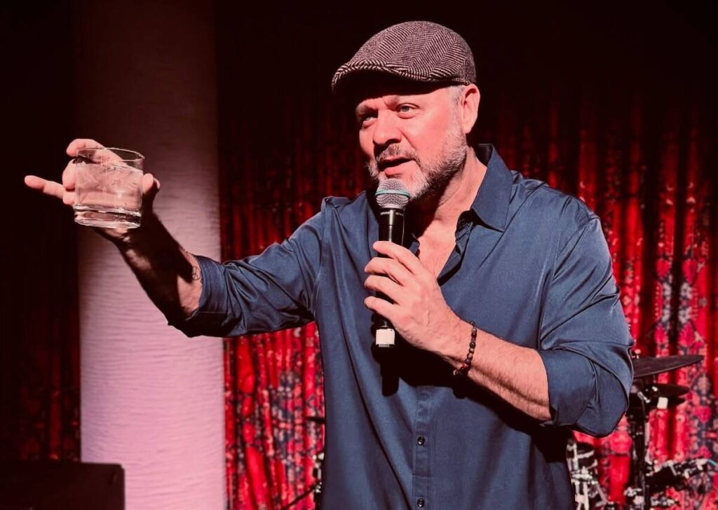 Shawn Eiferman is shown during his open-mic night (Shawn Eiferman Facebook)