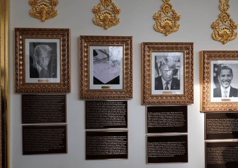 New White House plaques attack Trump’s Democratic predecessors, Bush