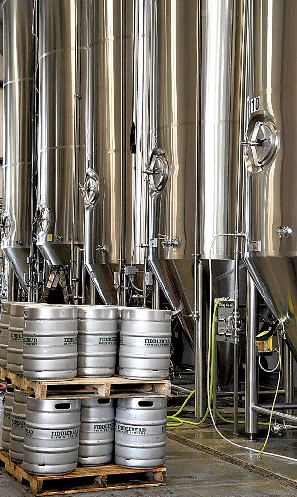 Kegs at Fiddlehead Brewing