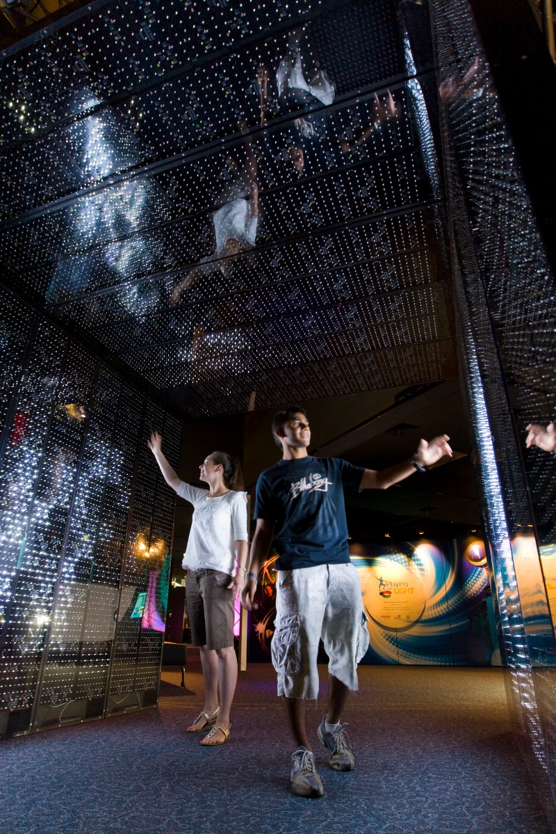 World of Light: Play with Light exhibit at McWane Science Center