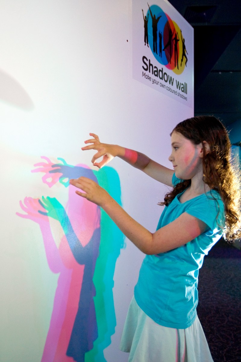 World of Light: Play with Light exhibit at McWane Science Center