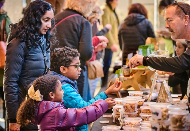 Visitors at the Morton Arboretum's Chocolate Weekend can sample and purchase chocolate treats and chocolate-inspired goods while learning about the world of chocolate through presentations by chocolatiers and cacao experts. (The Morton Arboretum)