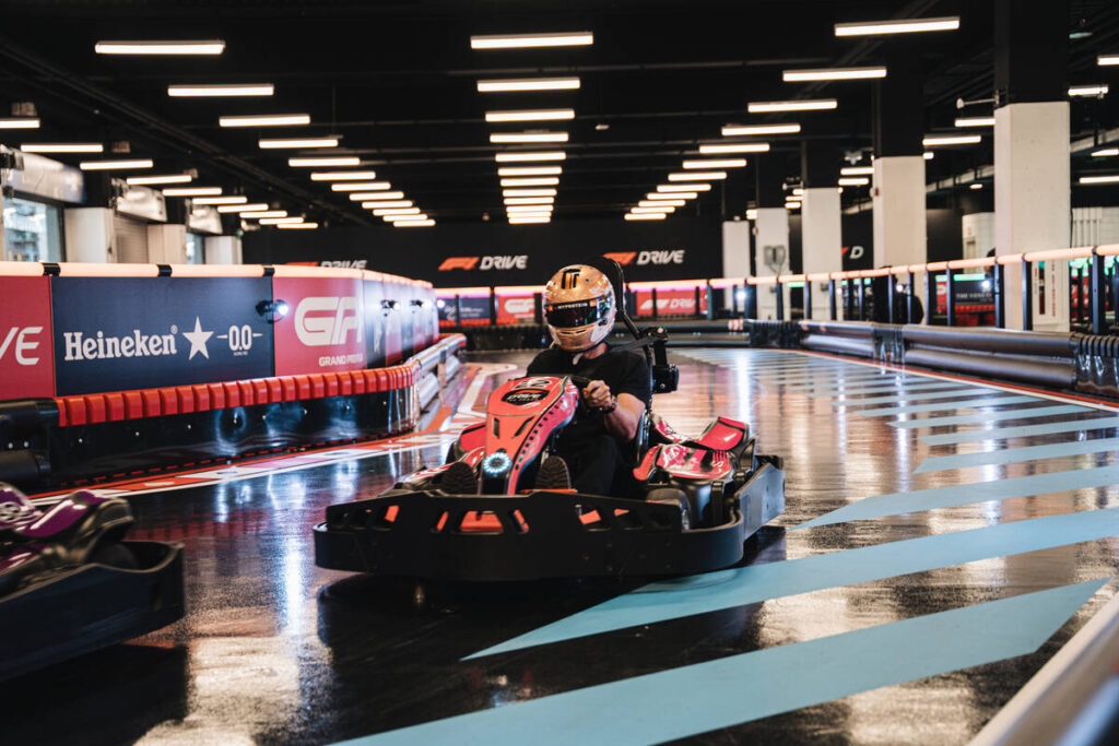 F1 Drive, a karting experience, reopens Jan. 30. (Las Vegas Grand Prix)