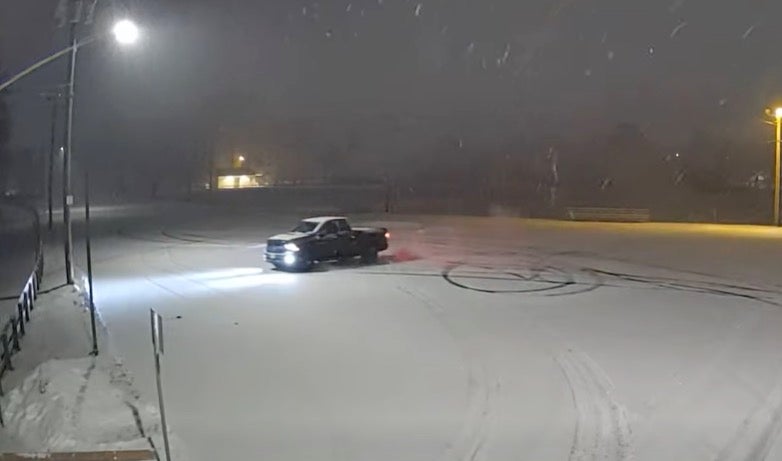 Driver facing charges after doing doughnuts in dad's pickup goes wrong, police say