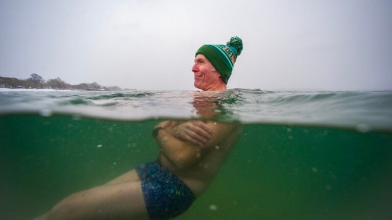 Locals take the plunge on New Year's Day