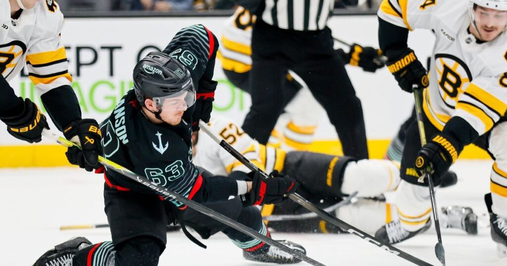Photos: Bruins at Kraken | The Seattle Times