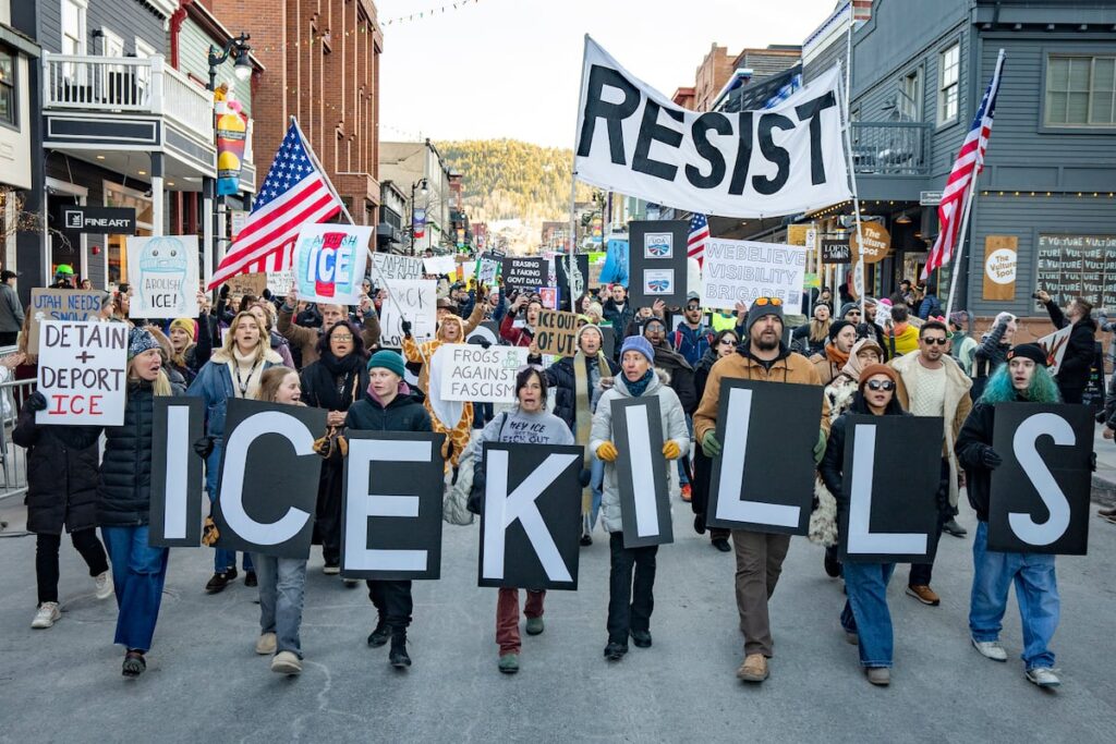 Sundance ICE protest draws hundreds in Park City: 'Shoot movies, not people'