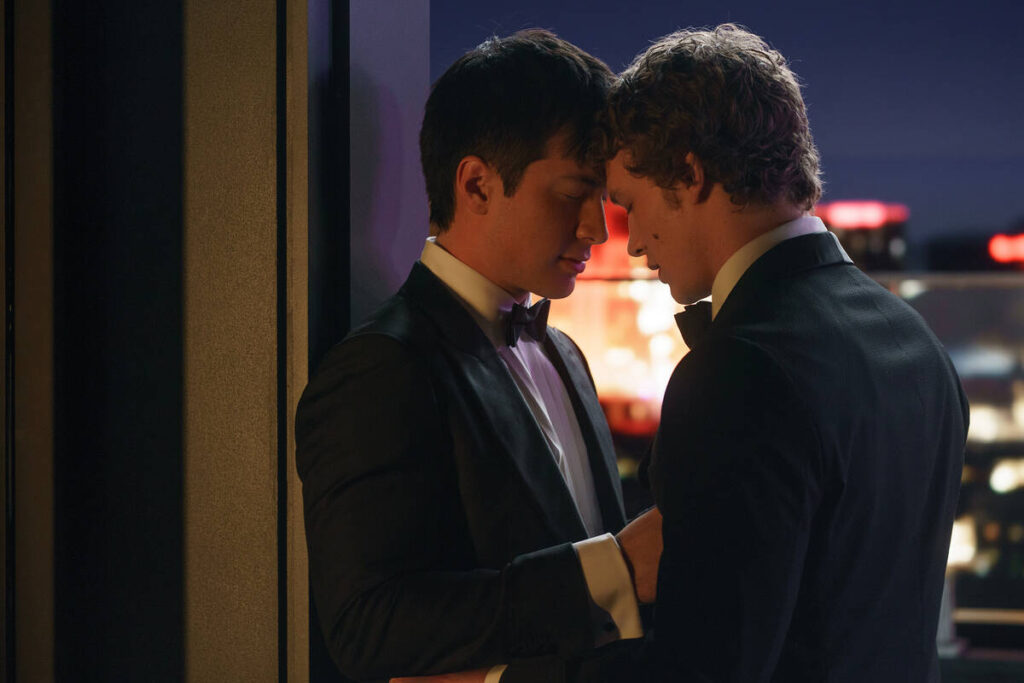 This image released by Crave shows Hudson Williams, left, and Connor Storrie in a scene from &q ...
