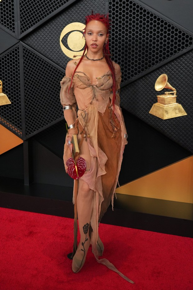 FKA twigs arrives at the 68th annual Grammy Awards
