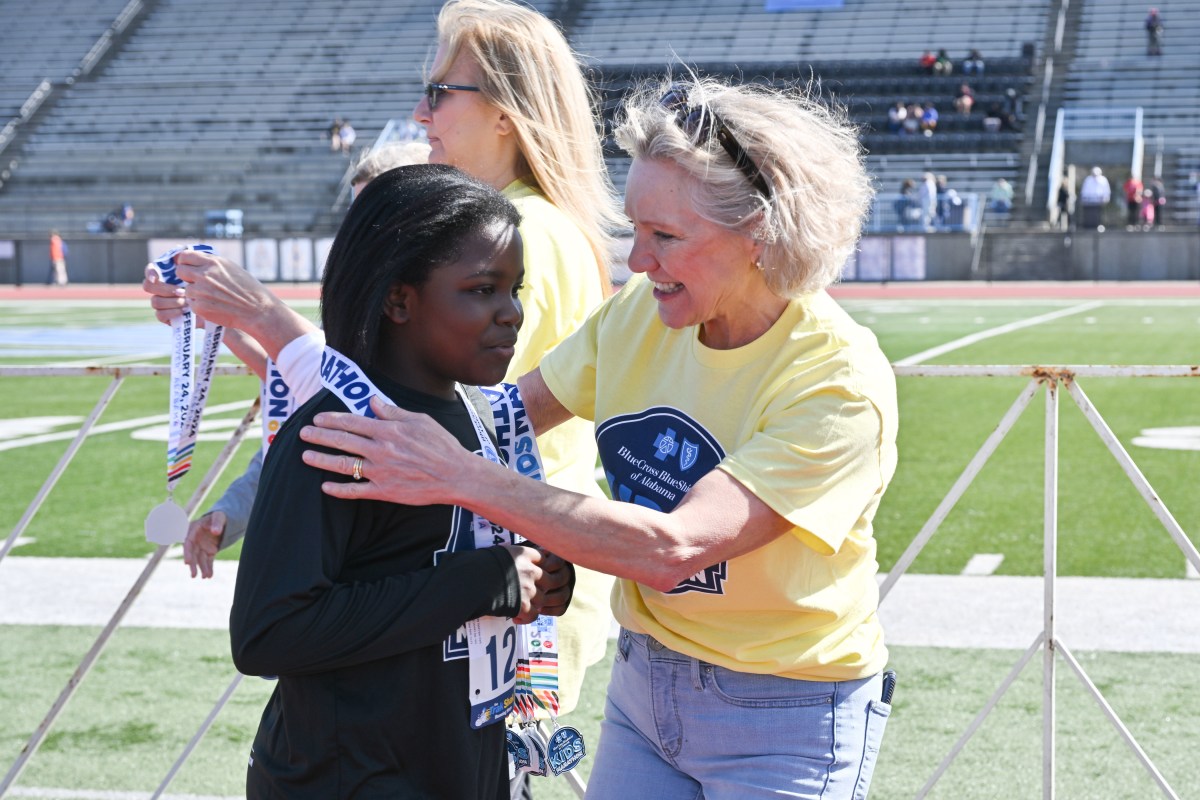2024 Blue Cross and Blue Shield of Alabama Kids Marathon held at Spain Park High School Saturday February 24, 2024. (Frank Couch)