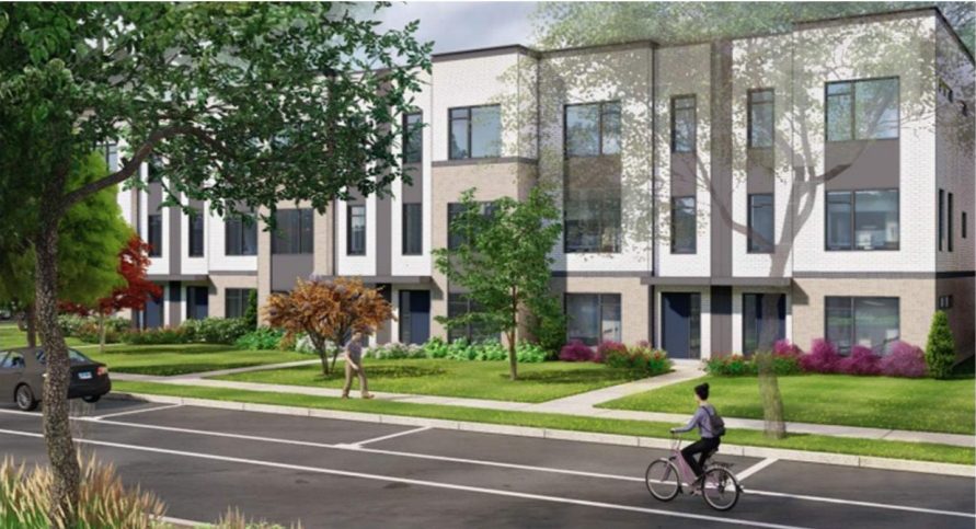 Skokie trustees advanced plans for a 68-townhome project