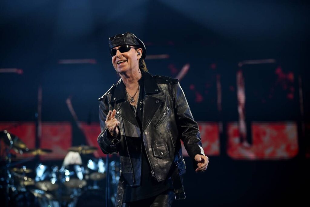Singer Klaus Meine of the Scorpions performs during Scorpions – Coming Home to Las Vegas 60th ...