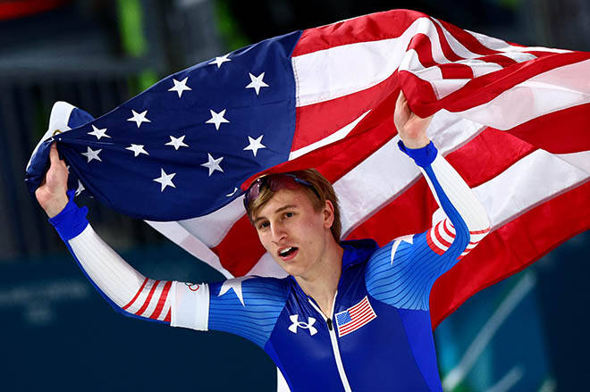 Unstoppable Jordan Stolz blazes to 500m crown for 2nd Milan gold