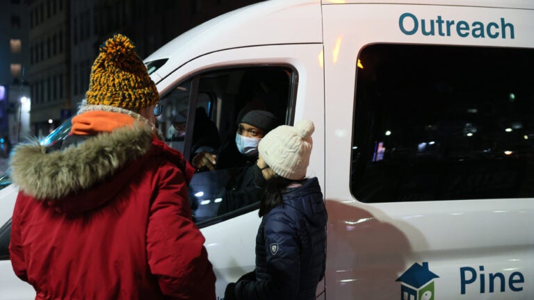 Volunteers canvas Boston for homeless people amid blizzard