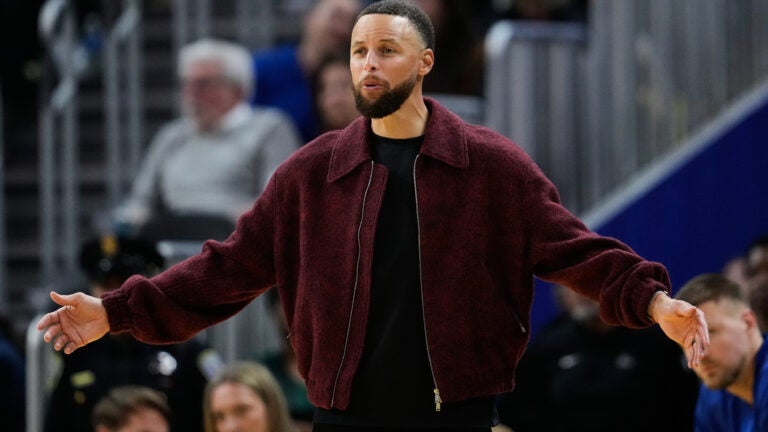 Stephen Curry swung by this North End restaurant while in town for Celtics-Warriors