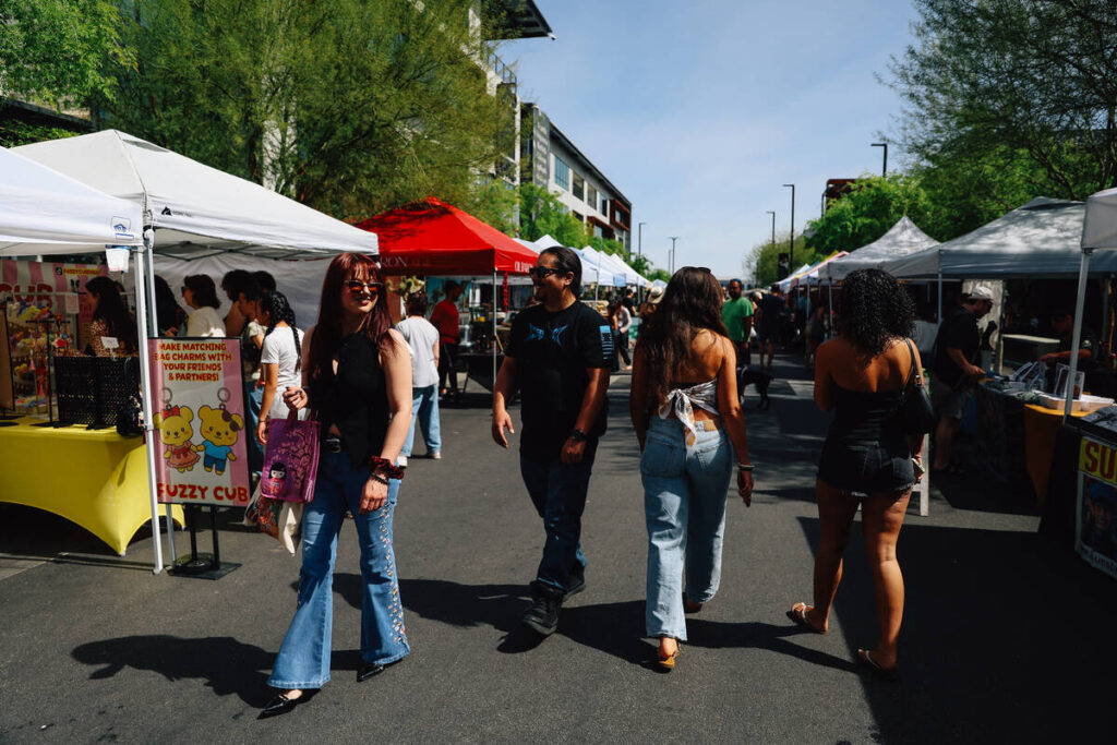 The Farmers Market at UnCommons Sunday, March 15, 2026, in Las Vegas. (Madeline Carter/Las Vega ...