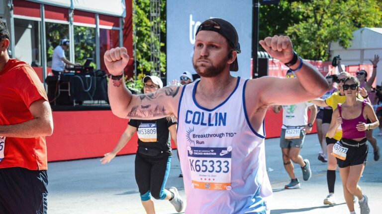 He's running Boston to support people like him with Type 1 diabetes