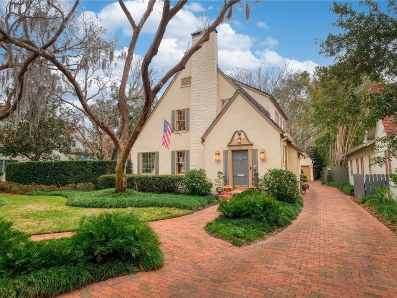 This Tudor-style century home with a basement is now for sale in Orlando