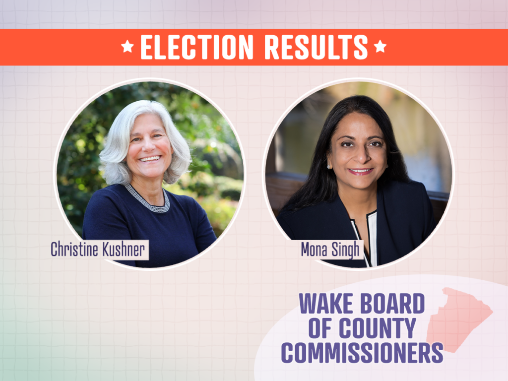 Kushner, Singh Win Wake County Board of Commissioners Primary 