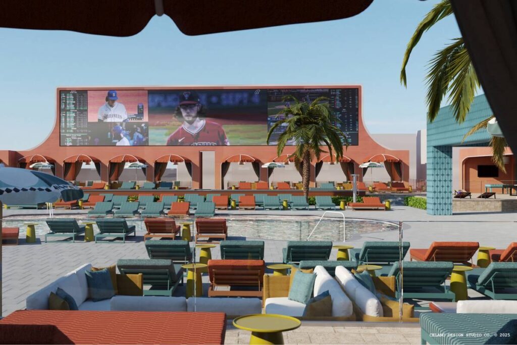 Tailgate Beach Club, shown in this rendering, is scheduled to open May 16 at Mandalay Bay. (Cou ...