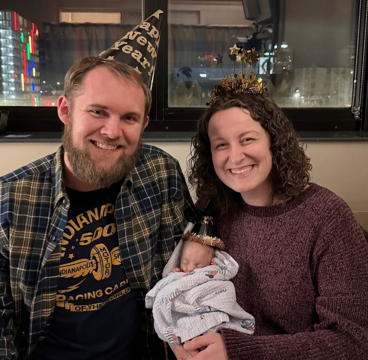 Stan, Audrey and baby Finn Ball, a family from McCalla, Alabama