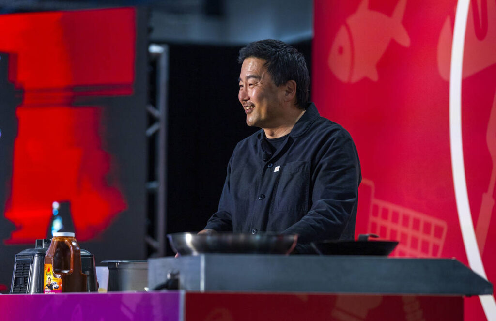 Celebrated chef Roy Choi, the creator of the Korean barbecue food truck, prepares his kimchi an ...