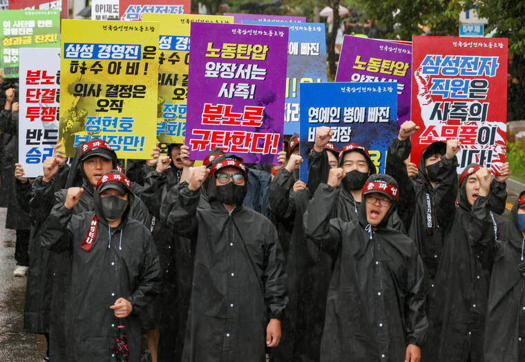 Samsung’s unionized workers in South Korea approve strike plan