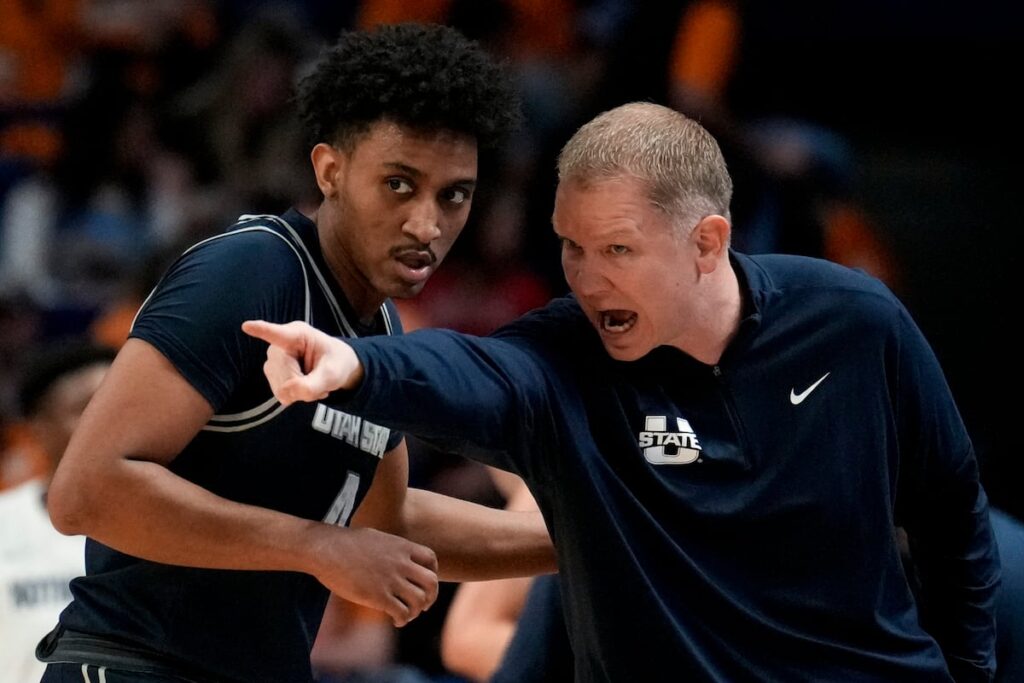 Utah State basketball coach Jerrod Calhoun is on the move to Cincinnati