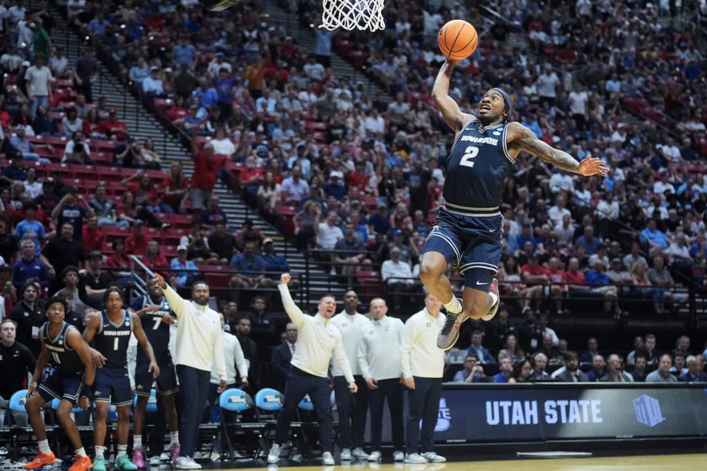 Utah State beats Villanova in NCAA Tournament