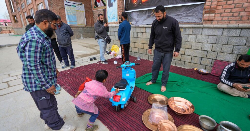 War in Mideast spurs Muslims in Indian-controlled Kashmir to collect donations for Iran, in photos
