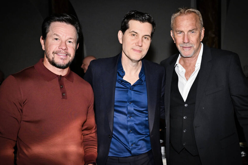Mark Wahlberg, Scott Sartiano and Kevin Costner are shown at Zero Bond Las Vegas's preview part ...