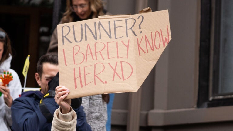 Here are the best signs from the 2026 Boston Marathon