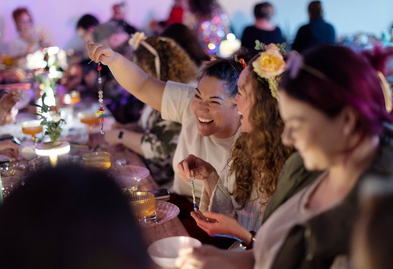 Making to the music at Portland ‘craft rave’