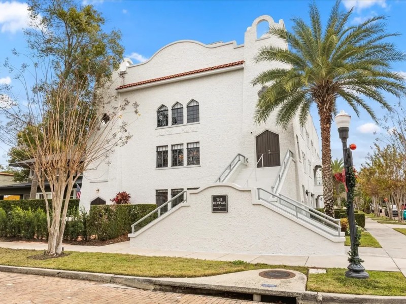 This Orlando townhome converted from a 1920s mission-style church is for sale