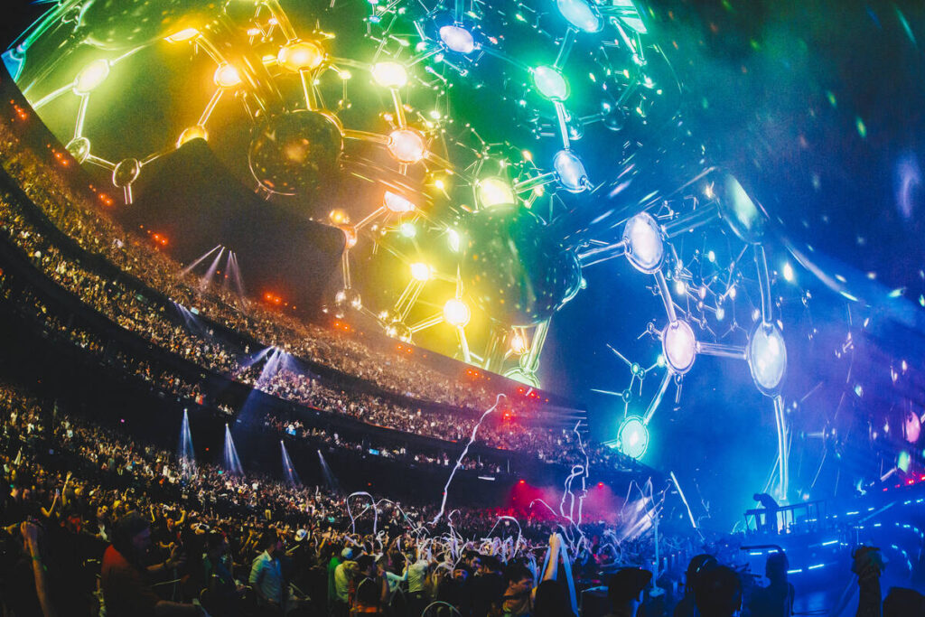 EDM superstar Illenium launched his “Odyssey” residency at Sphere on Thursday. (Rich Fury/S ...