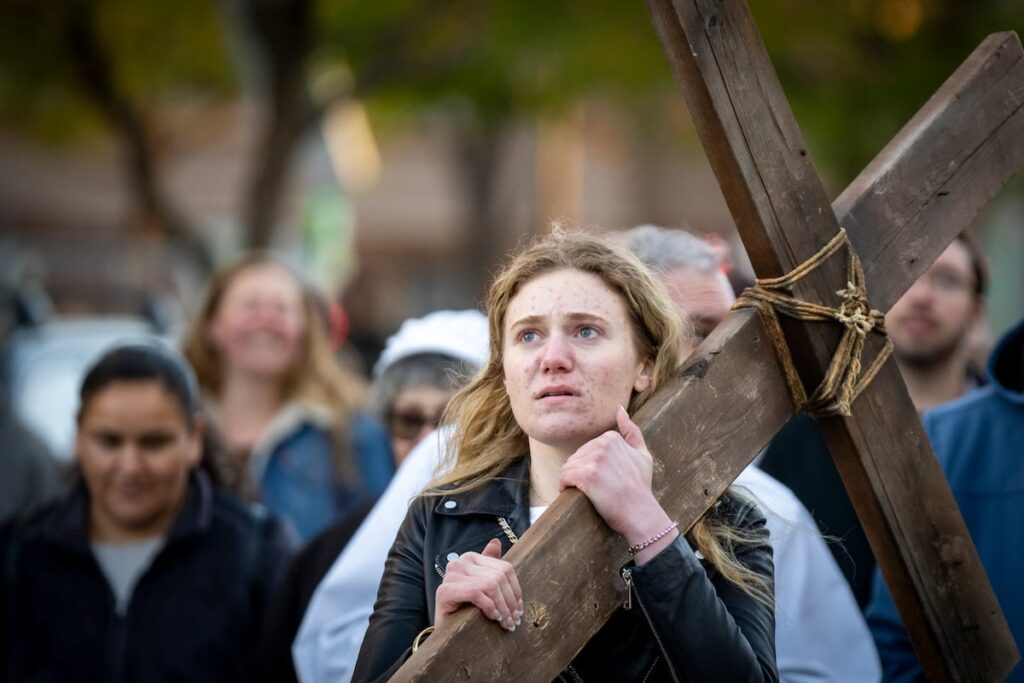 Good Friday procession takes place in downtown SLC