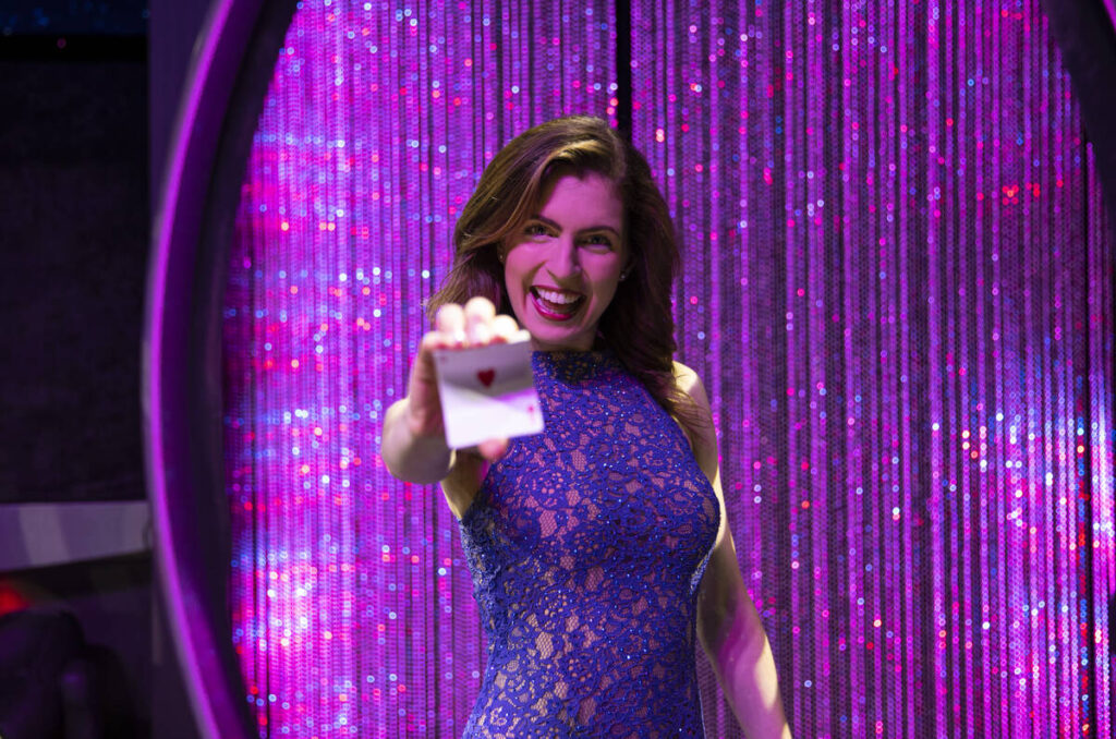 Magician Jen Kramer, who headlines in "The Magic of Jen Kramer" at the Westgate, pose ...