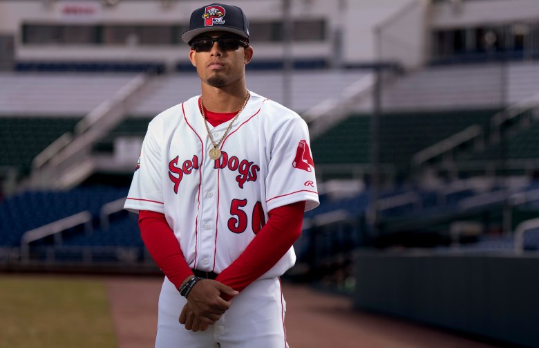 Red Sox prospect Franklin Arias is far from home in Portland, but keeps Venezuela close