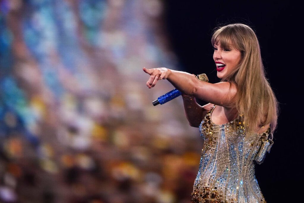 Taylor Swift performs during "The Eras Tour" on Friday, Dec. 6, 2024, in Vancouver, British Col ...