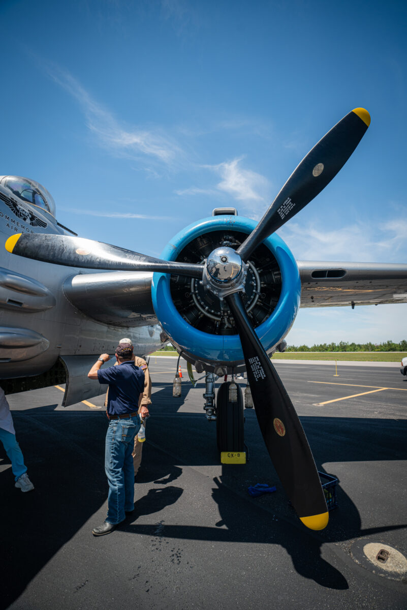 B-25 Mitchell "Maid in the Shade" at Bessemer National Airport on 5/4/2026 (Nathan Watson / Bham Now)