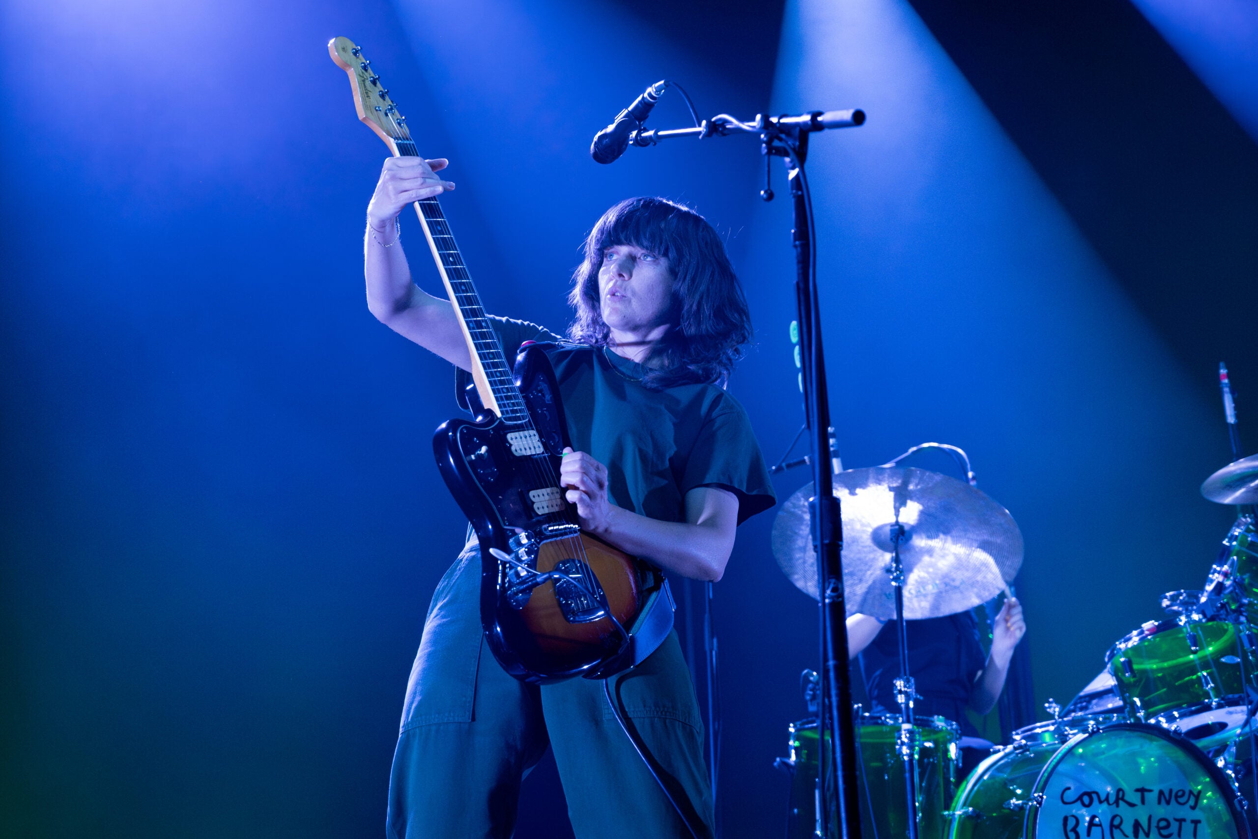 Barnett plays lead guitar during her May 13 show at Roadrunner.