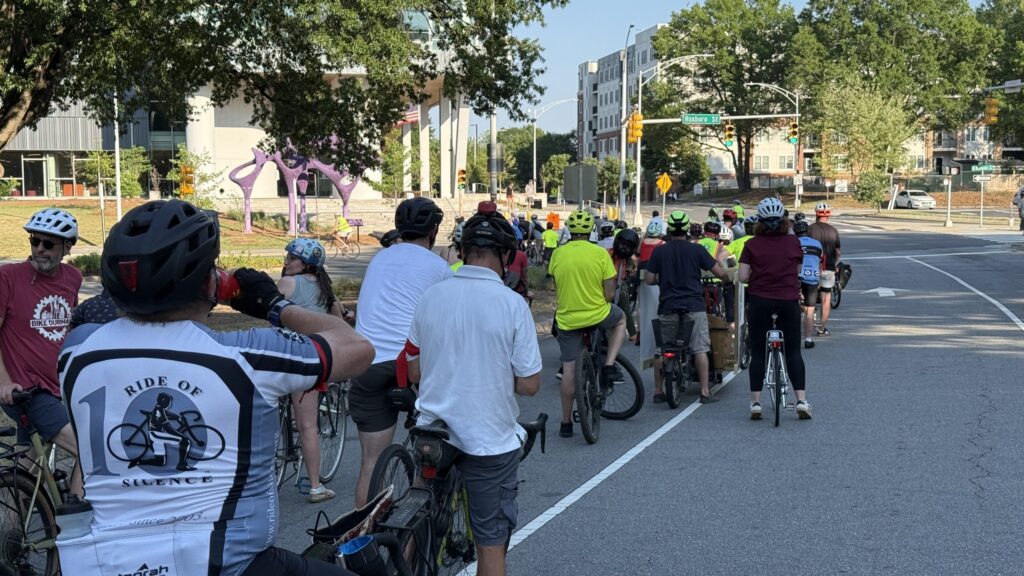 Durham Cyclists Mourn Traffic Deaths During Memorial Ride