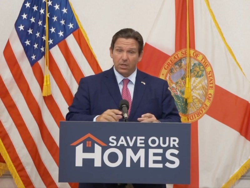 DeSantis says his plan would cut property taxes for 92% of homestead homes