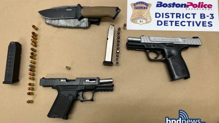 2 teen girls arrested after Boston police allegedly find multiple firearms, drugs, and a knife in vehicle